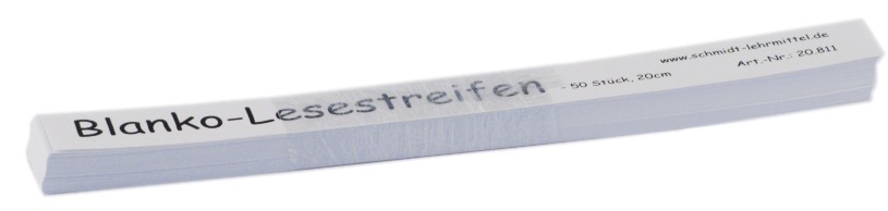 Blanko Lesestreifen 20cm