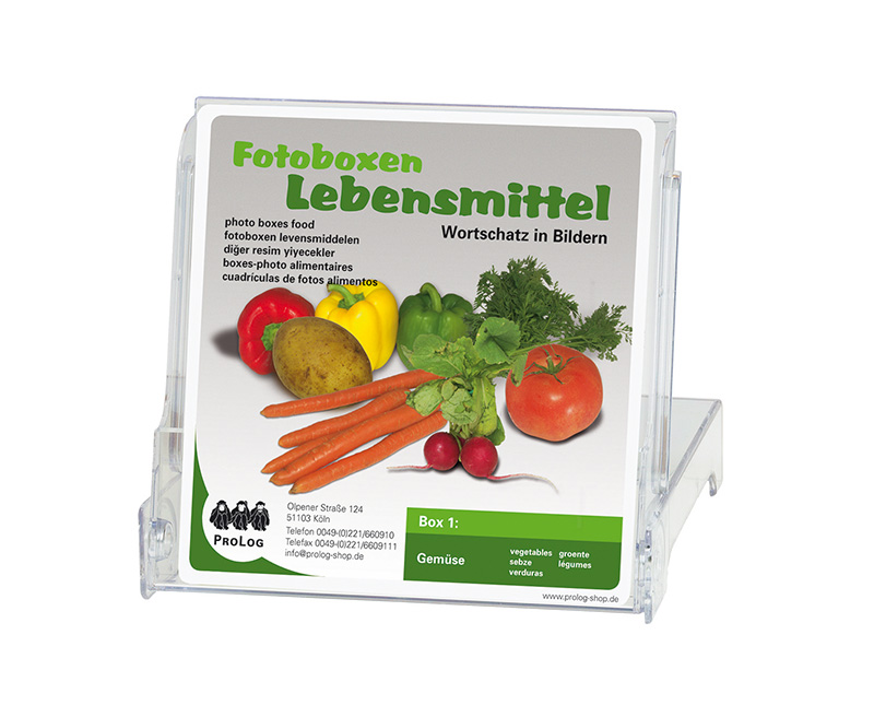 Fotokarten Gemüse in transparenter Aufstellbox, ab 4 Jahre