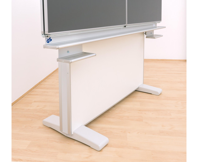 Gestell-Klappschiebetafel, anthrazit, 150x100cm, freistehend und GS-geprüft
