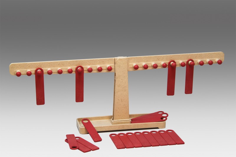 Zahlen- und Rechenwaage aus RE-Wood®, ab 6 Jahre