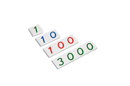 kleine Zahlenkarten, 1-3000, ab 4 Jahre