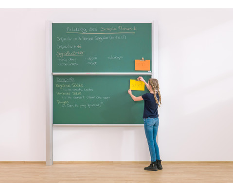 Pylonen-Doppeltafel, grün, 300x100 cm