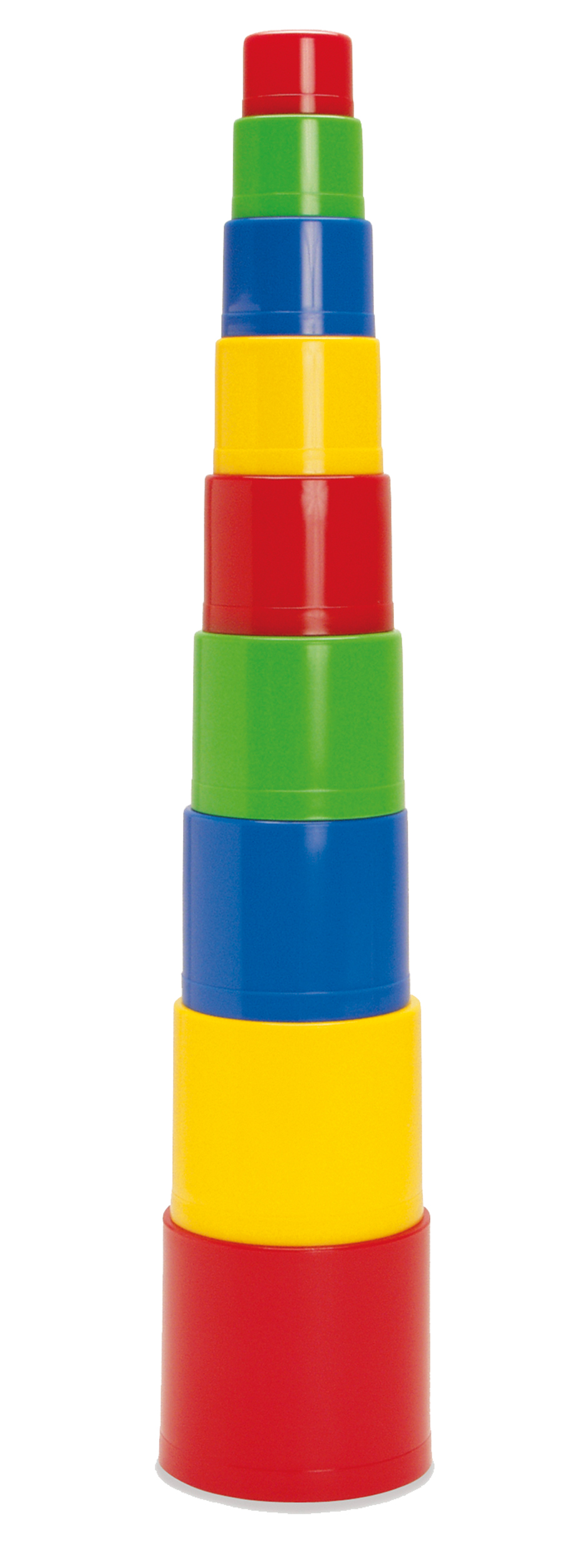 dantoy® Baubecher ohne Motiv im Netz (9 Stück), ab 12 Monate