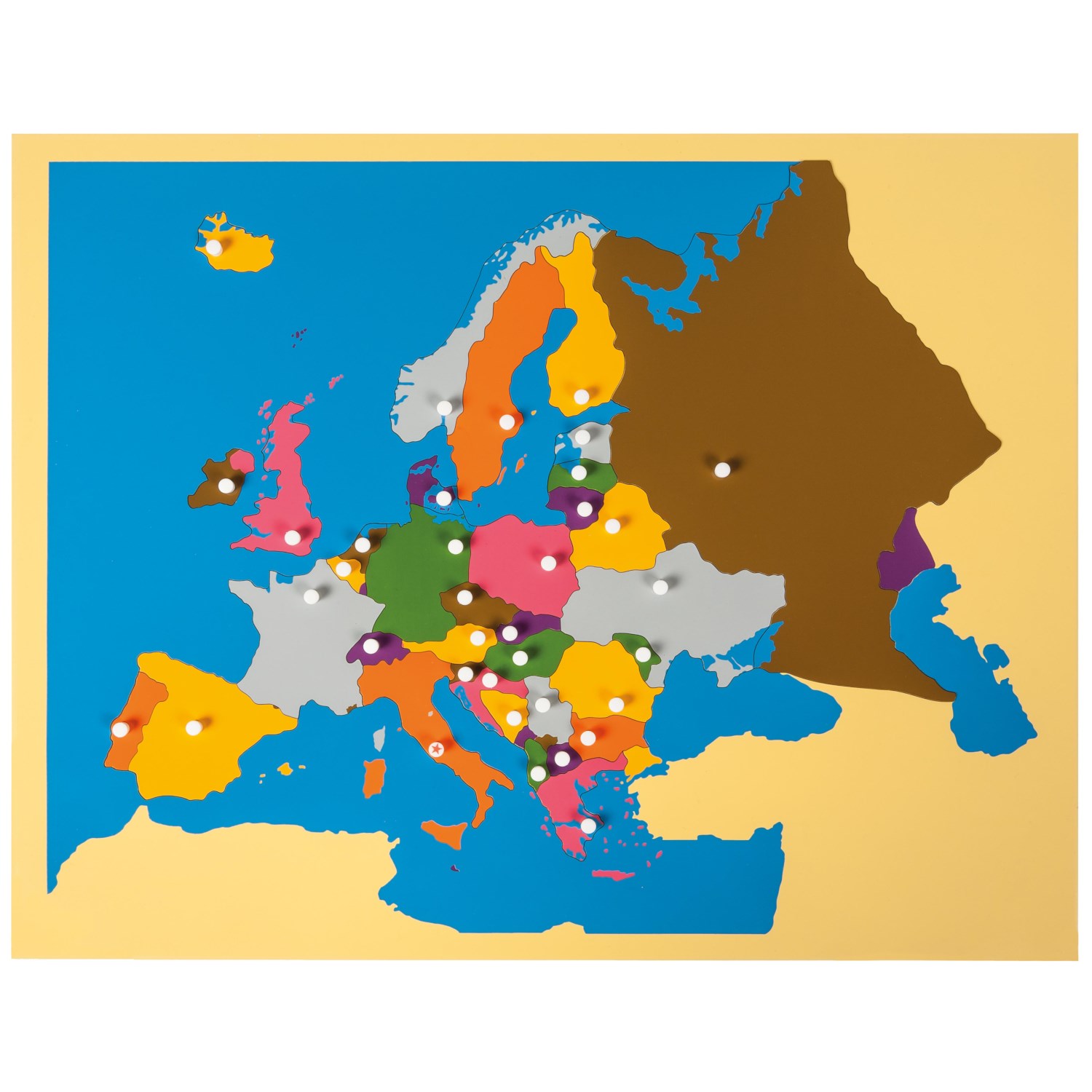 Montessori Puzzlekarte Europa, ab 5 Jahre