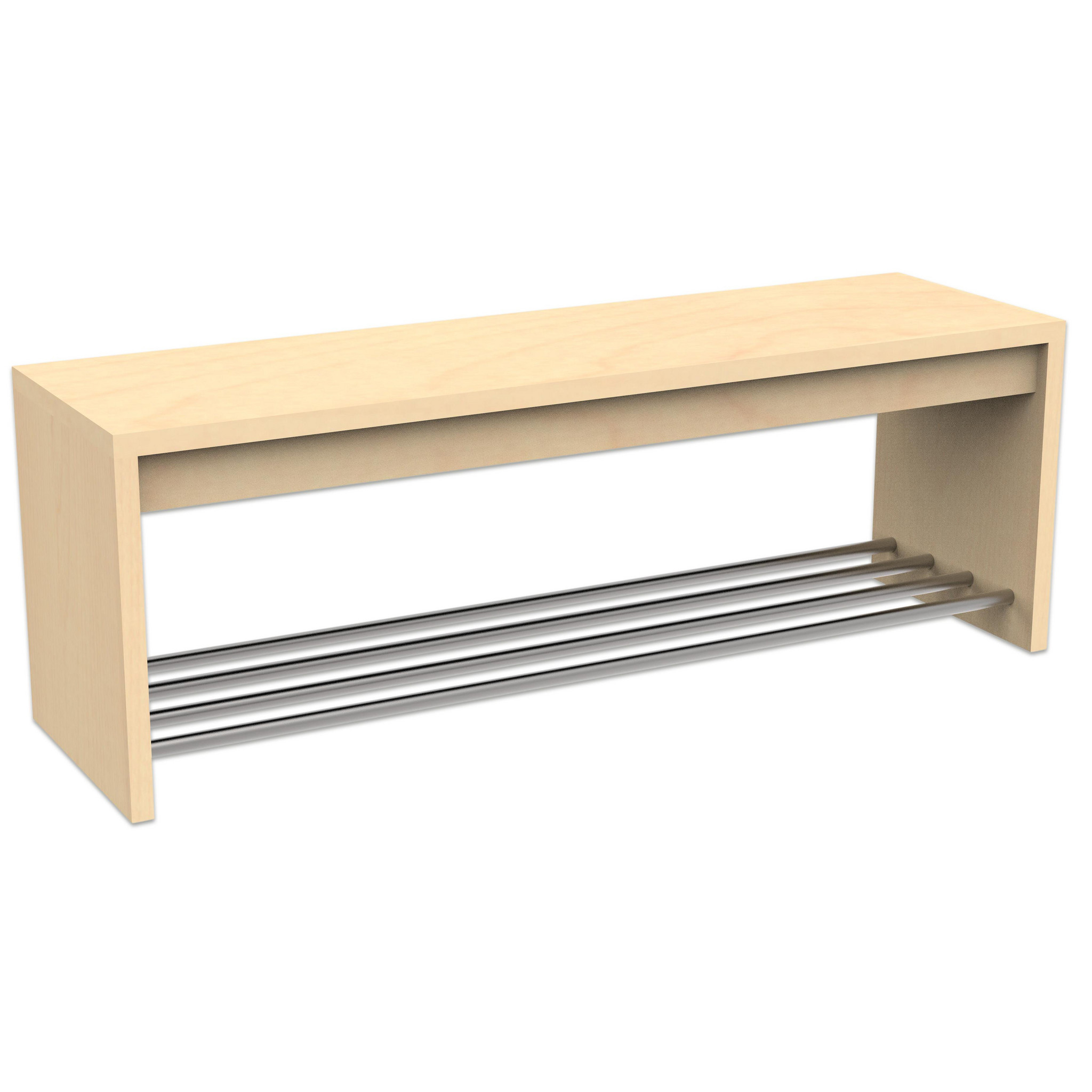 Flexeo® Garderobenbank Armadio, BxTxH: 120 x 35 x 34 cm, Eiche natur
