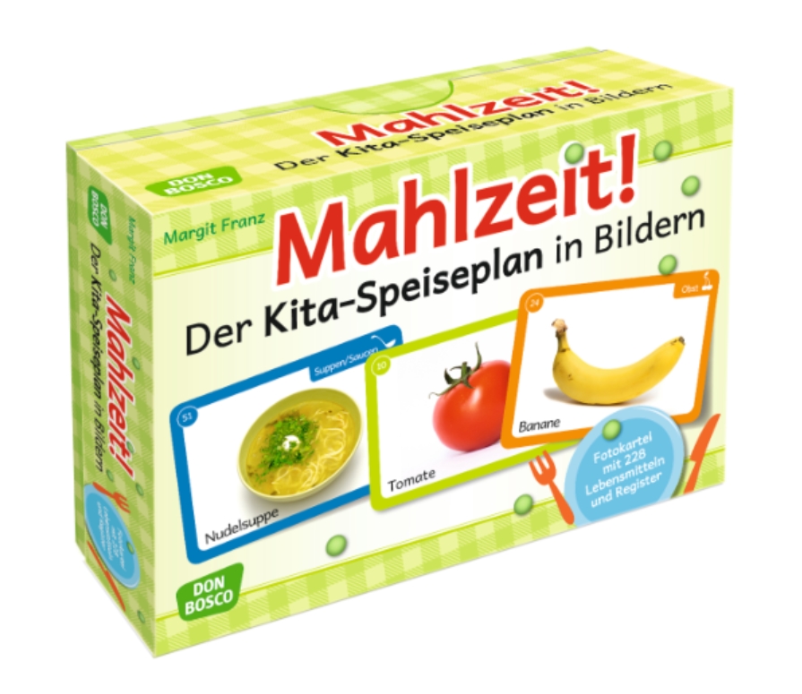 Fotokarten A6: Mahlzeit! Der Kita Speiseplan in Bildern