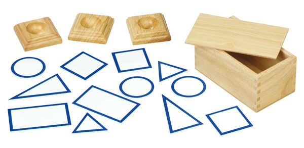 Grundflächenkärtchen aus Holz 12 Stück