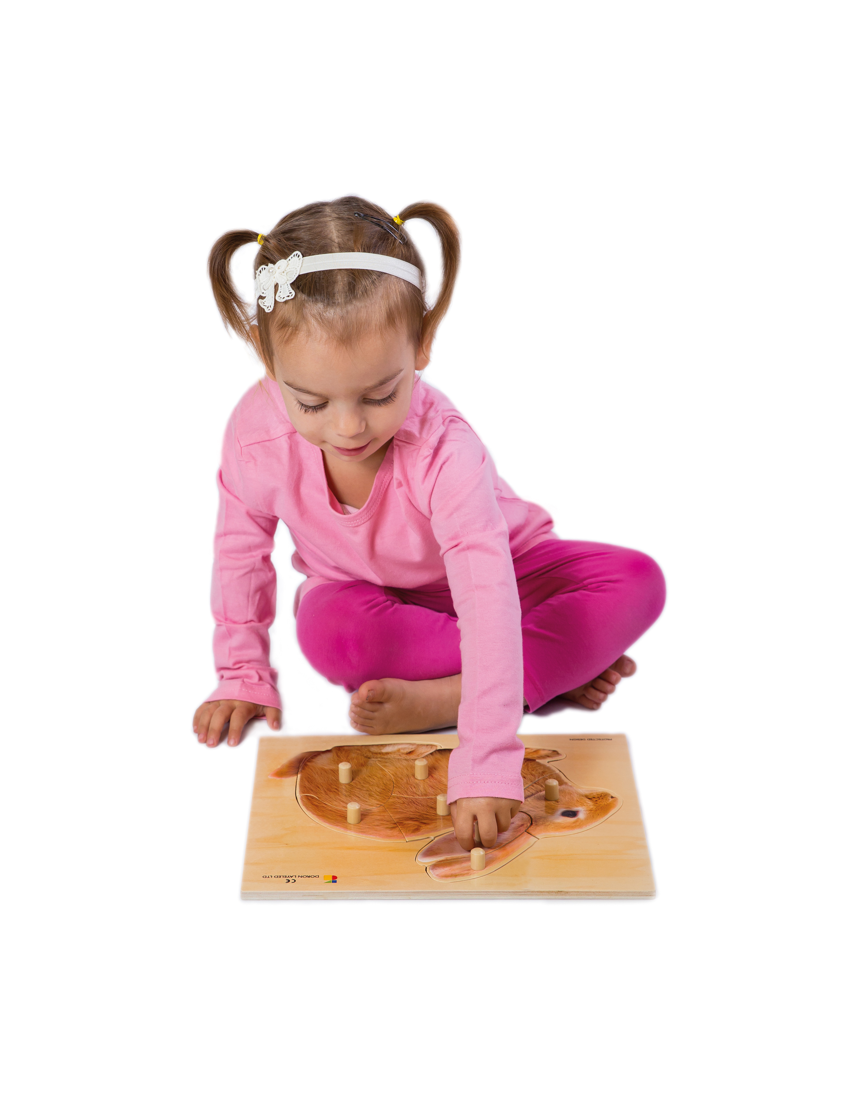 Holz-Puzzle Hase mit großen Griffen, ab 2 Jahre