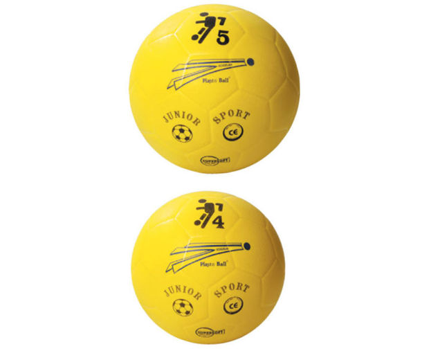 Soft-Fußball, Kickapoo, Größe 5, gelb, 22 cm, 7-14 Jahre