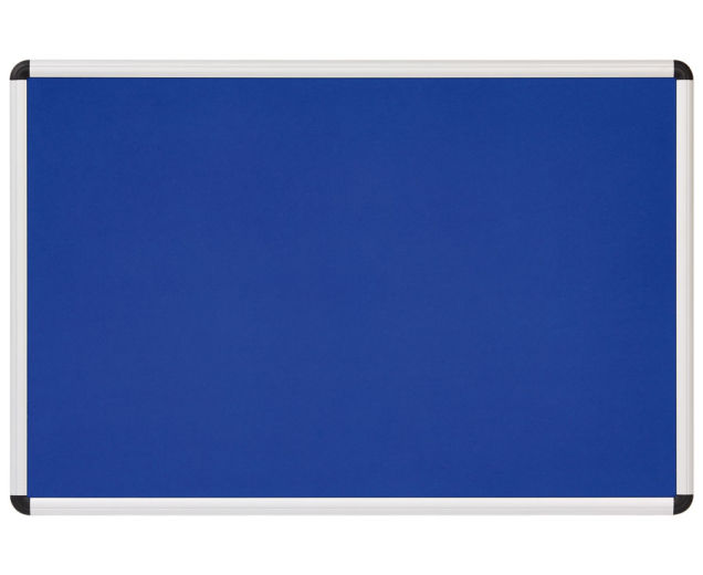 Textiltafel blau mit Alurahmen, 150 x 100 cm