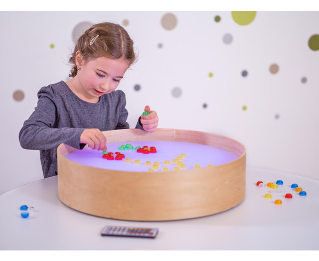Lichttisch, rund, 3-12 Jahre