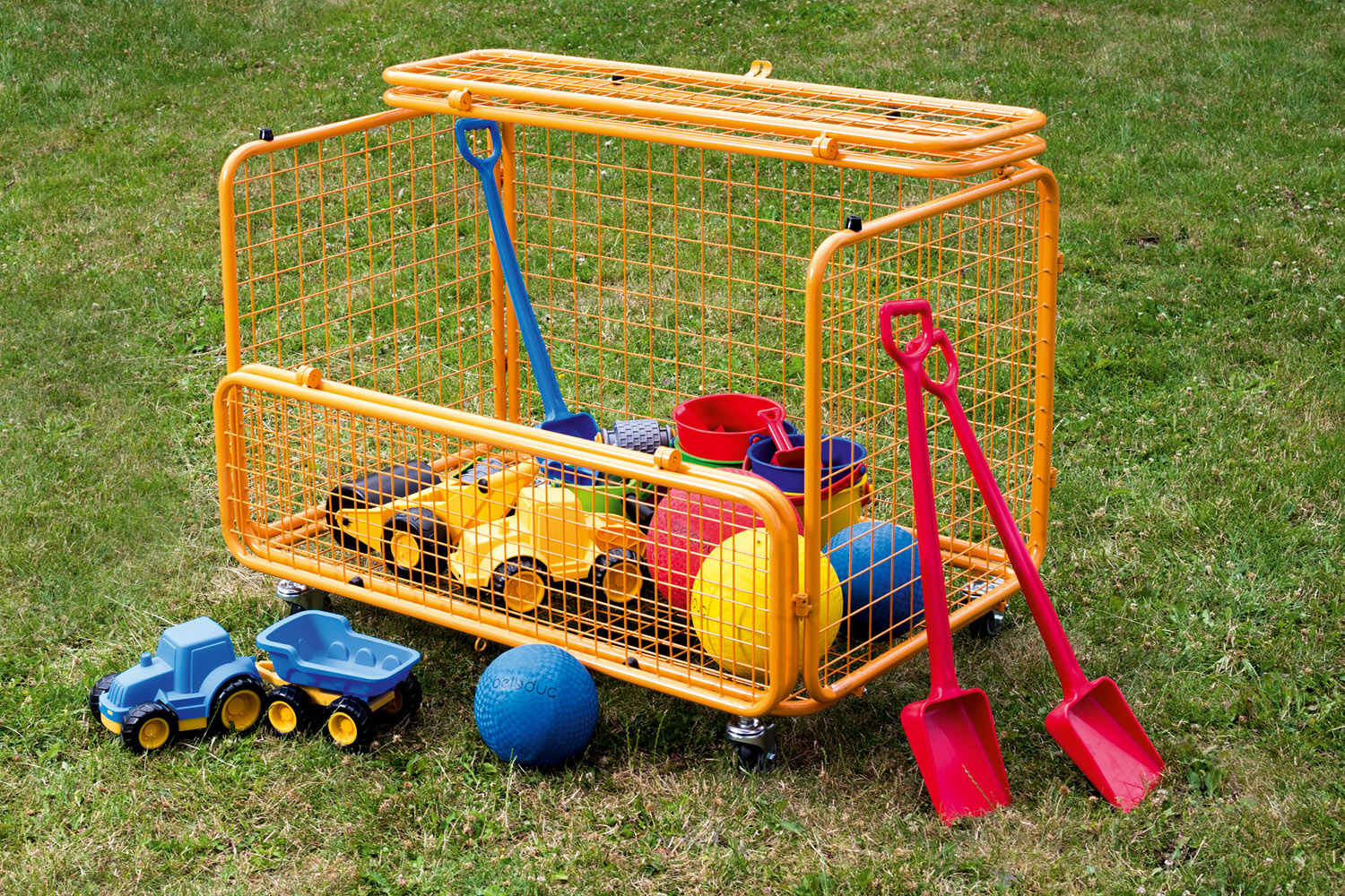 TopPlay Gitterwagen für Bälle und Sportmaterial, mit Rollen