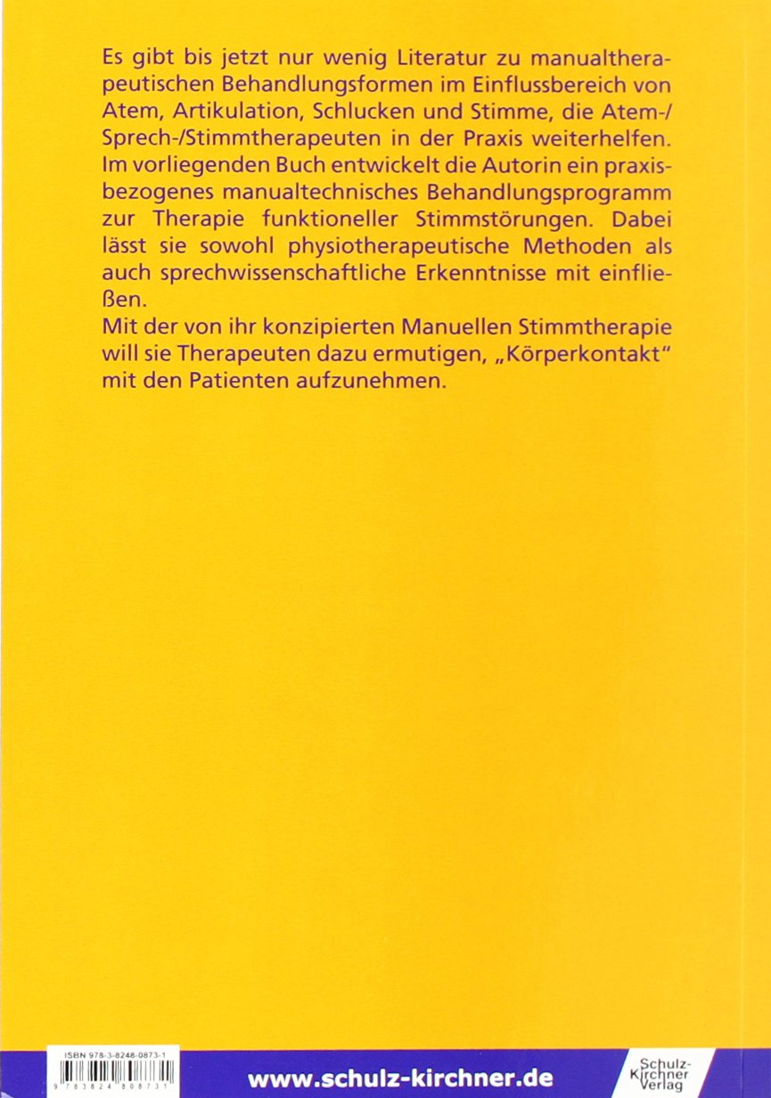 Manuelle Stimmtherapie (MST), eine Therapie, die berührt, Buch