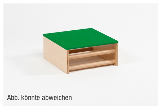 Kleines Podest grün, Spiel- und Krabbelwürfel