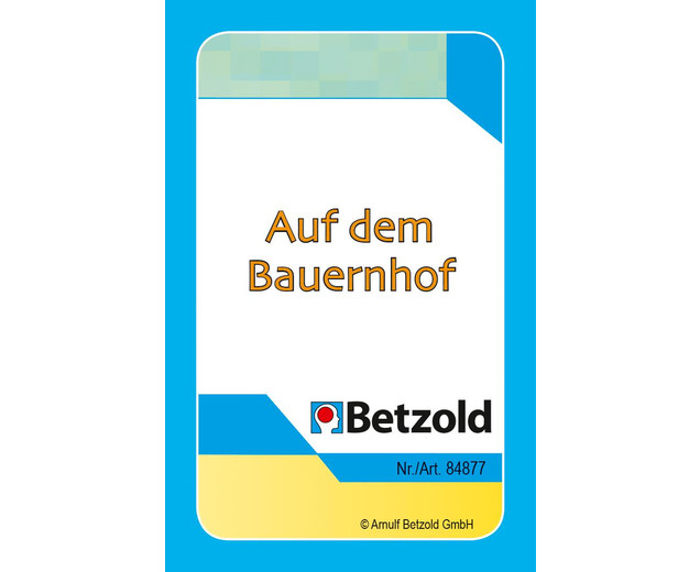Auf dem Bauernhof - Kartensatz für den Magischen Zylinder, 5-8 Jahre