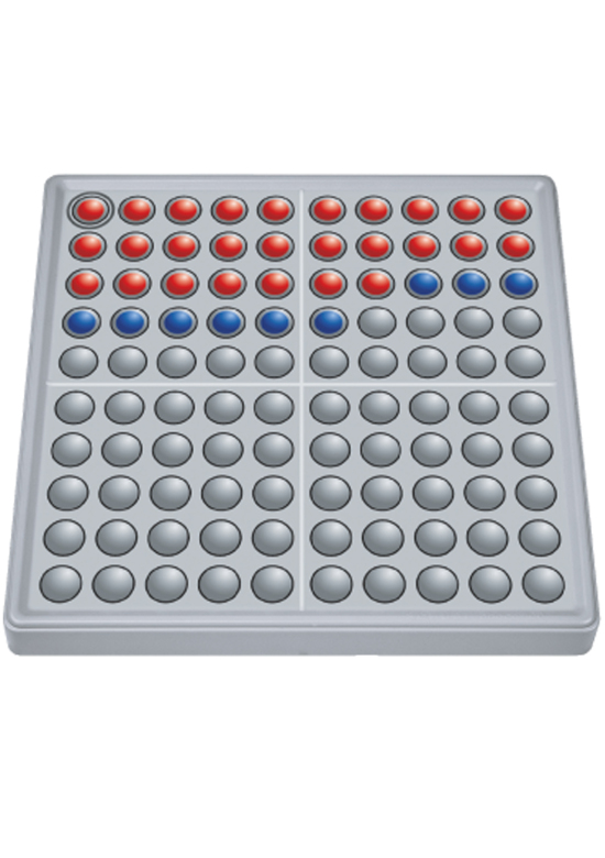 ABACO 100 tricolor rot/blau/grau, 6-9 Jahre