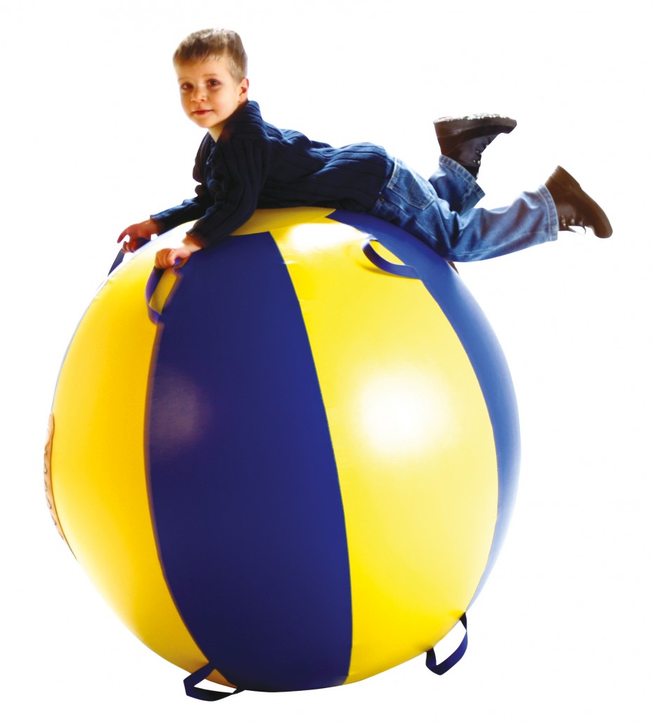 Motorik-Ball BLAU/GELB, Schaukelelement, ca 900 Durchmesser, ab 3 Jahre