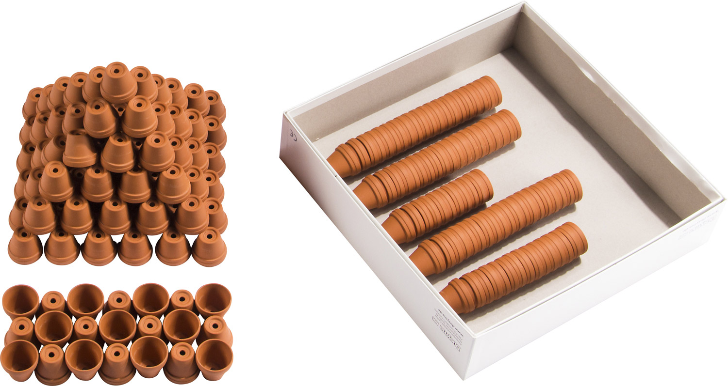 Mini Tontöpfe Set, 200 Stück, ab 3 Jahre