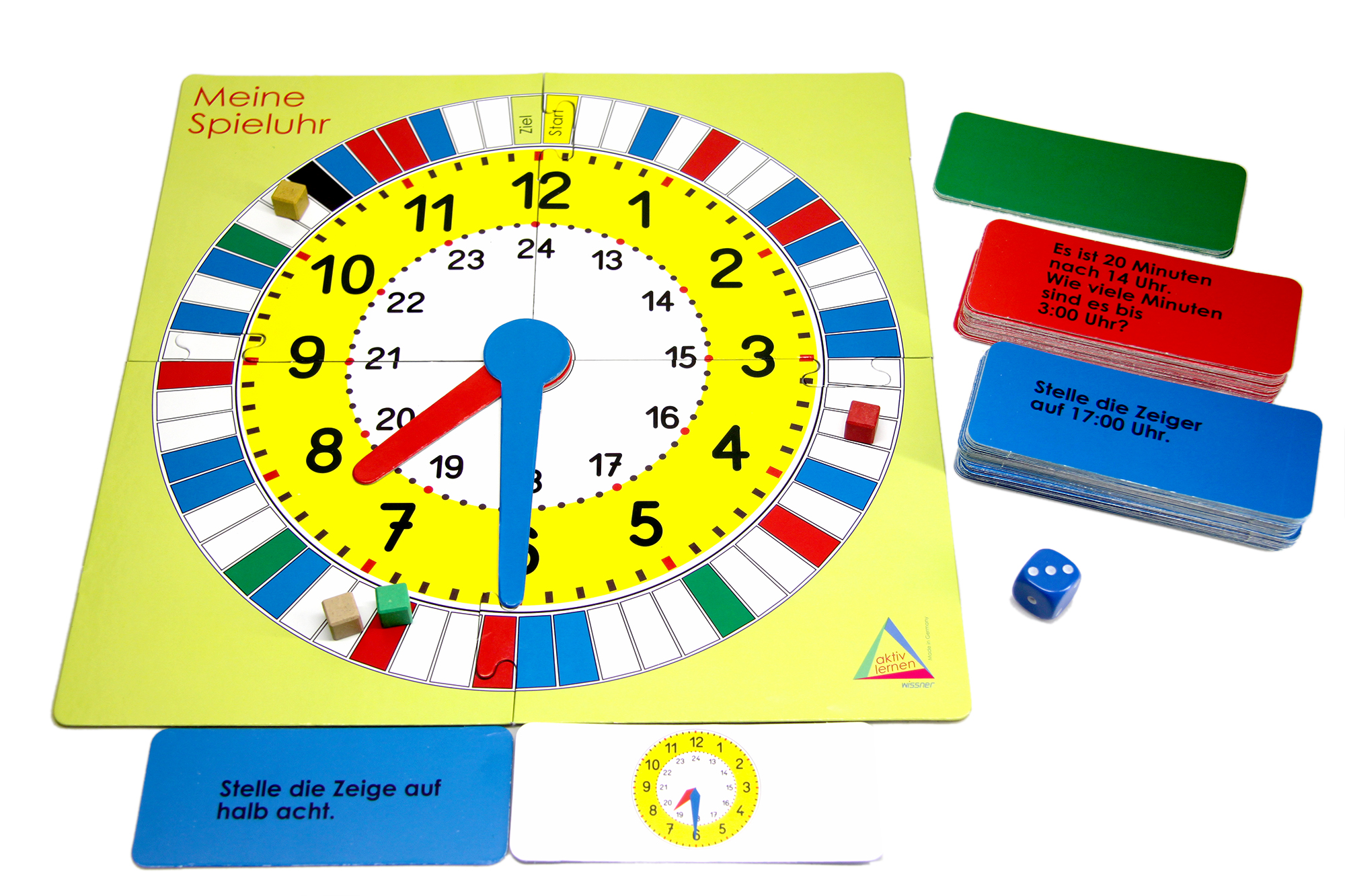 Mathespiel Uhrzeit, ab 7 Jahre