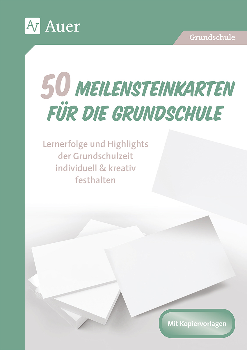 50 Meilensteinkarten für die Grundschule, Buch, 1. bis 4. Klasse