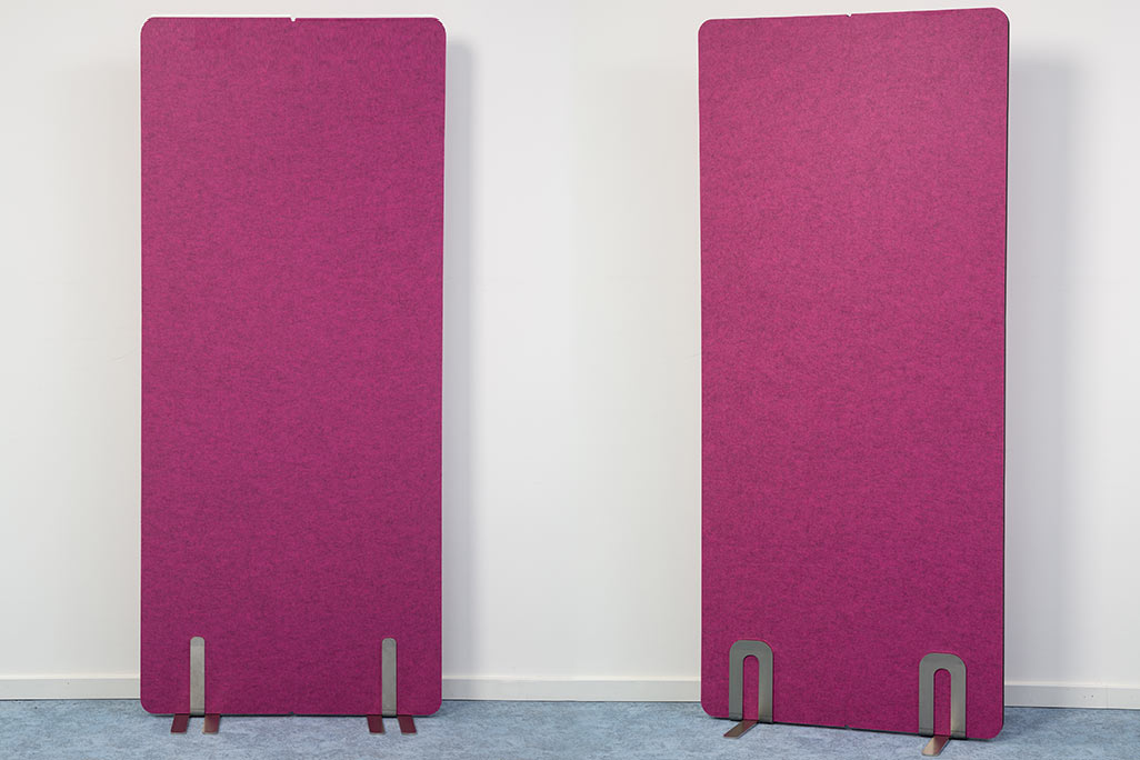 Lärmschutz Akustik-Trennwand, Pink, 180x80 cm, soni STELLWAND