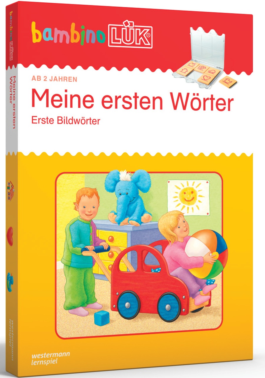bambinoLÜK Set - Meine ersten Wörter, Heft inkl. Lösungsgerät, ab 2 Jahre