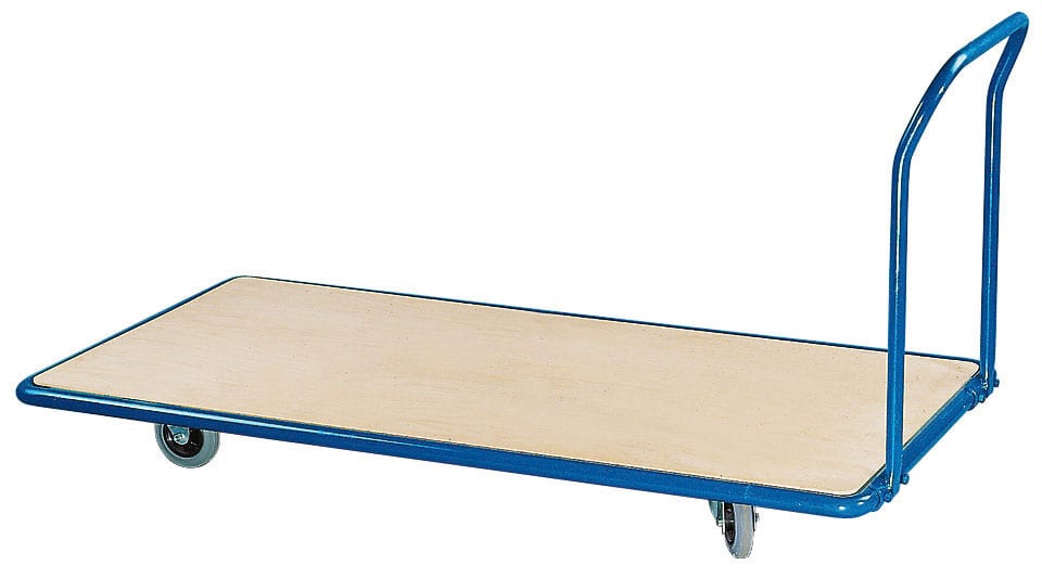 Mattentransportwagen Elefant BLAU 200x100 cm mit Holzplatte