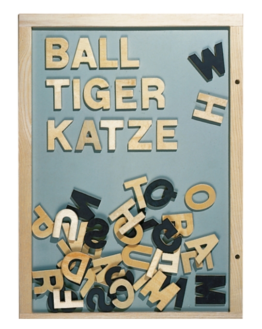 Magnet-Buchstaben aus Holz, ab 4 Jahre