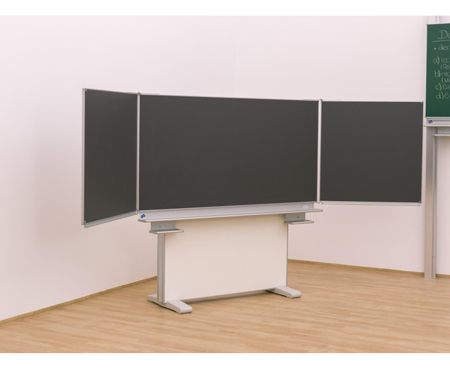 Gestell-Klappschiebetafel, anthrazit, 150x100cm, freistehend und GS-geprüft