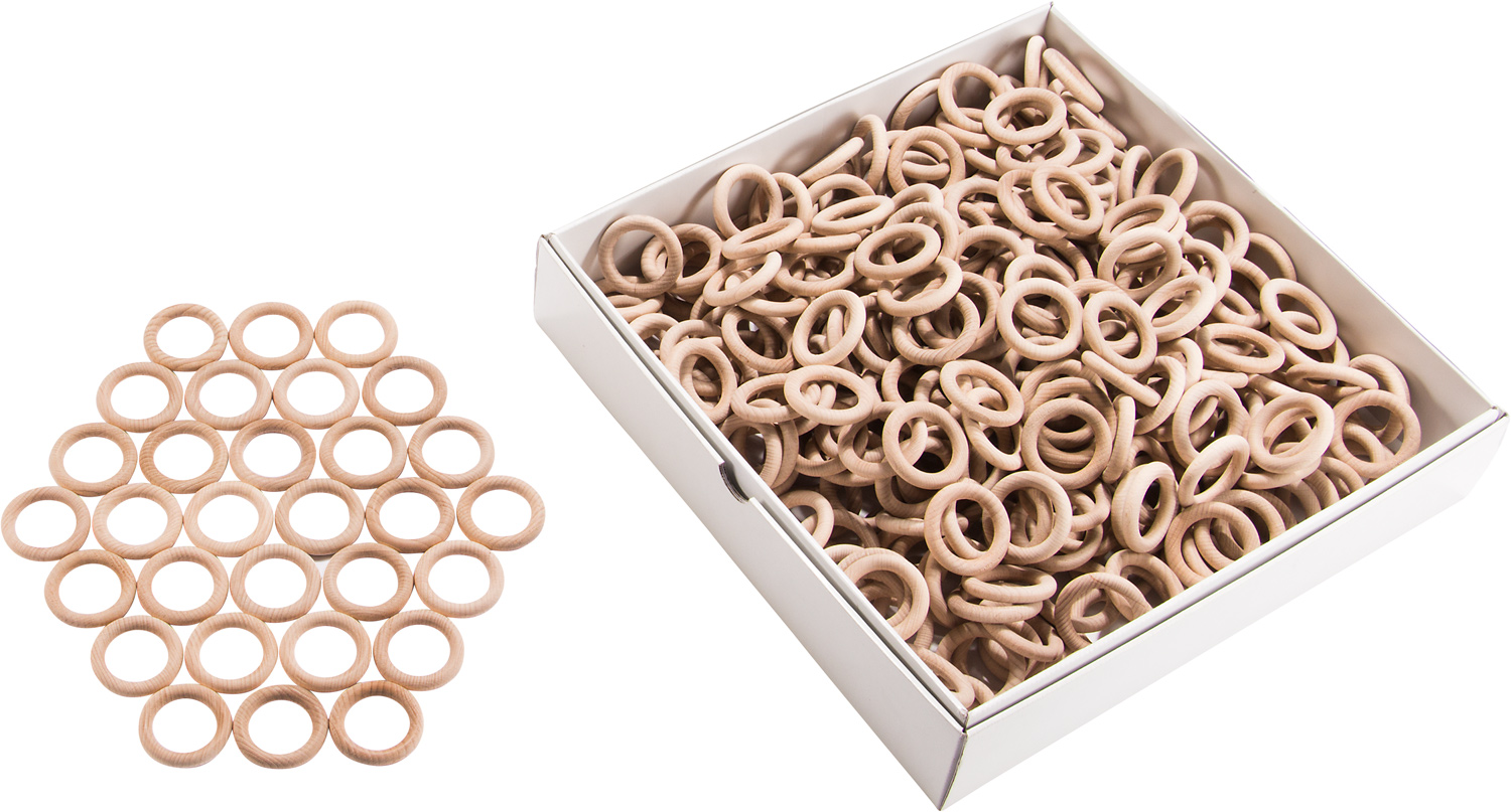 Holzringe, 350 Stück Ø 55 mm