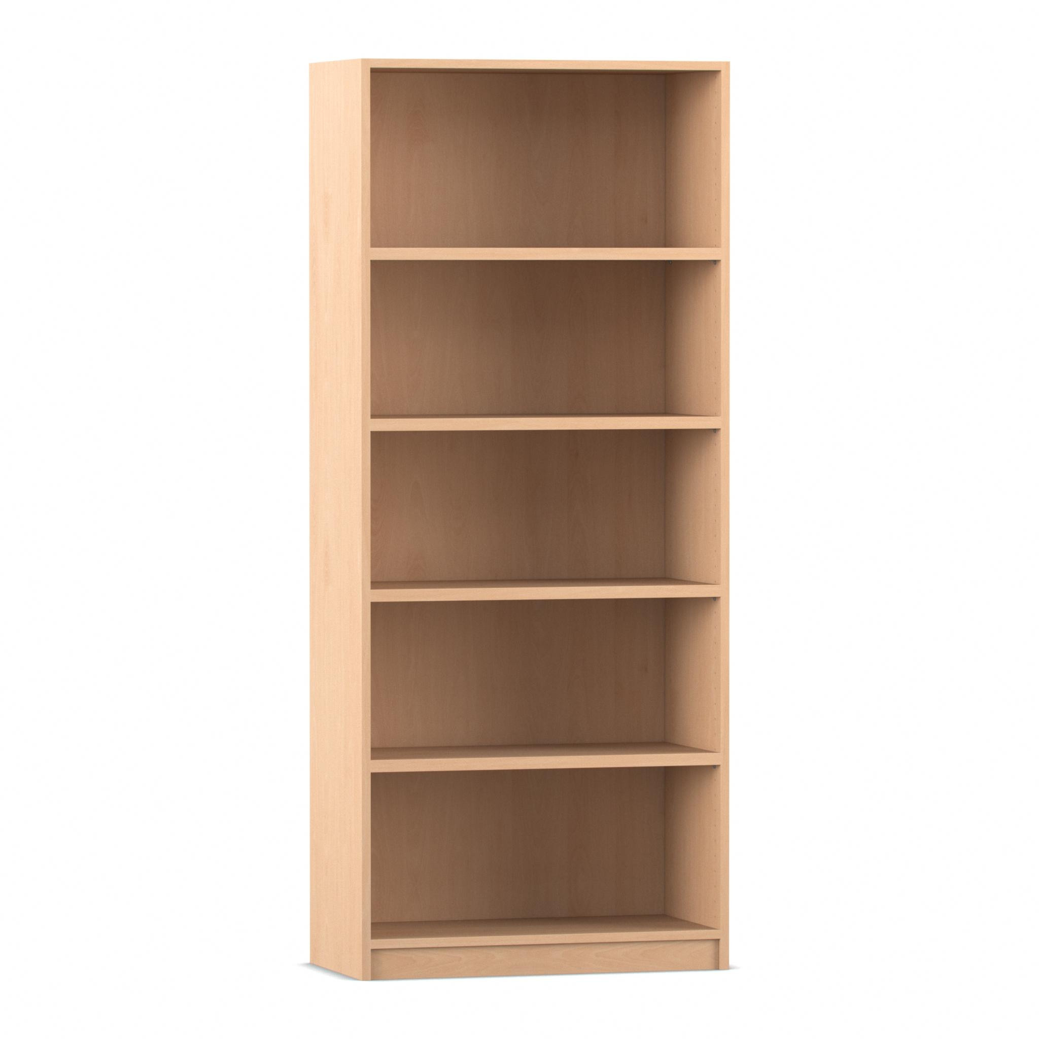 Flexeo® Regal, Buche hell, 5 Ordnerhöhen, HxBxT: 190x80x40 cm