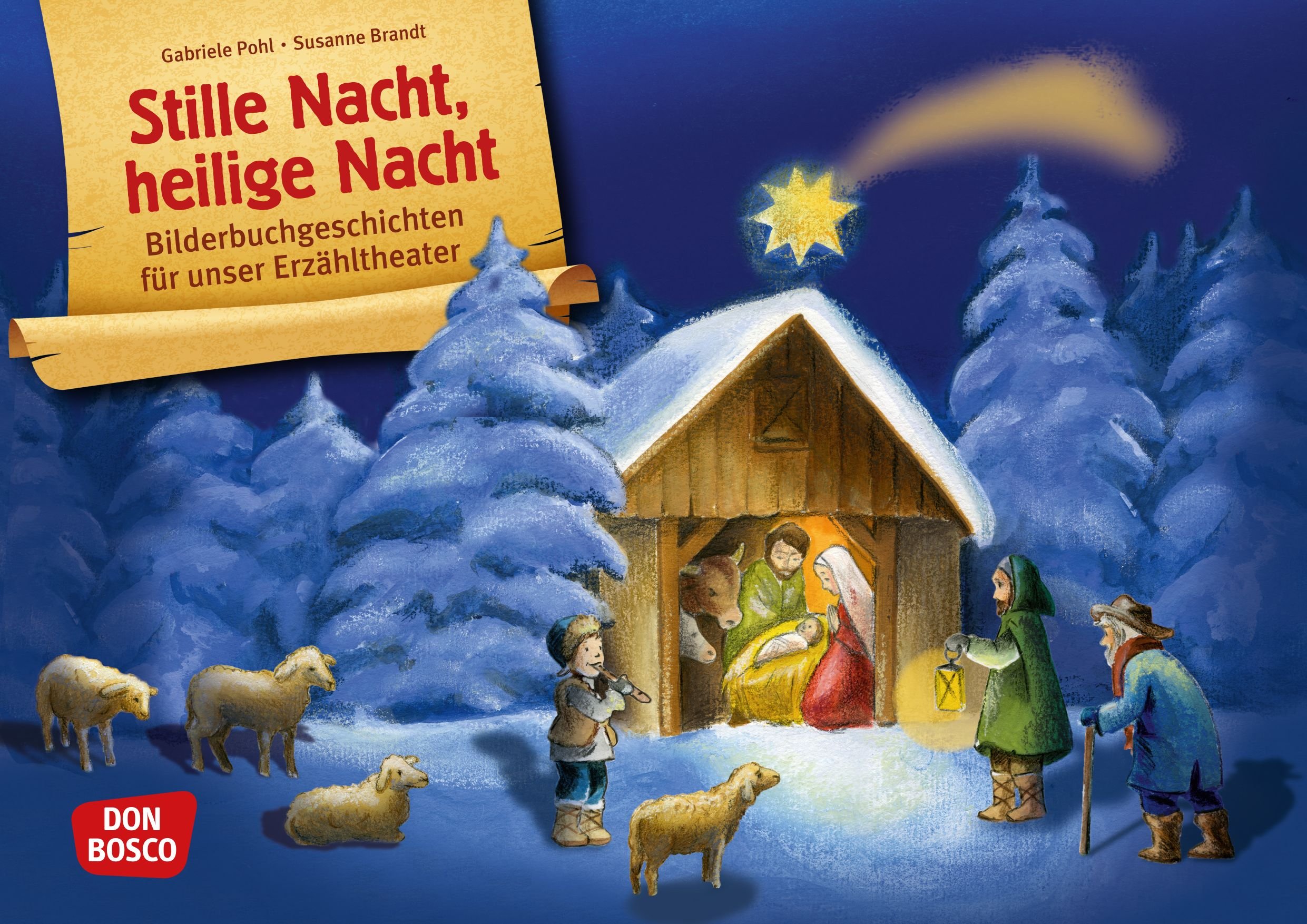 Kamishibai Bildkartenset - Stille Nacht, heilige Nacht, ab 3 Jahren