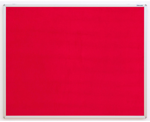 Pinnwand-Tafel Velours-Stoff, rot, 120 x 150 cm