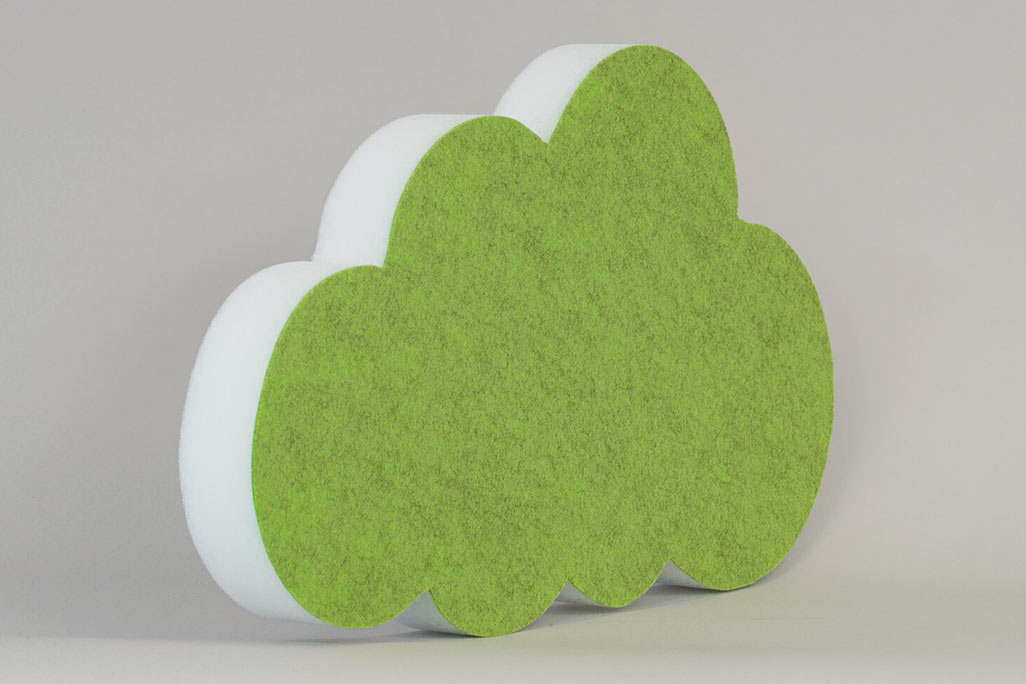 Schallschutz Akustikelement, Wolke Grün, soni ELEMENT cloud klein