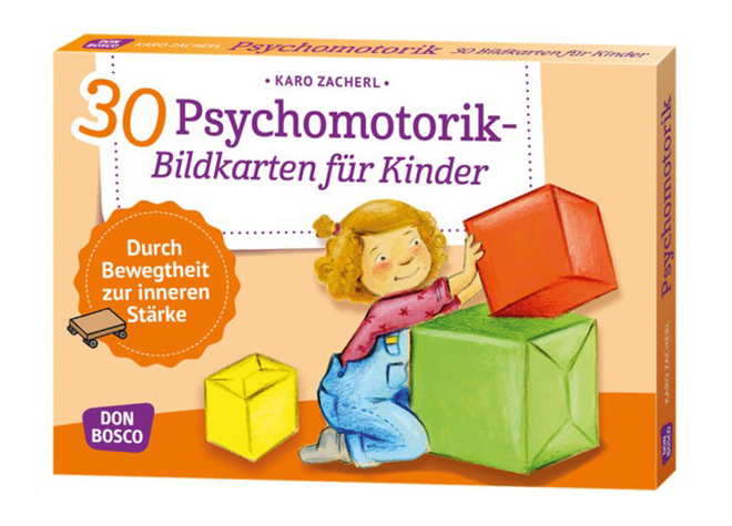 30 Psychomotorik-Bildkarten für Kinder, 3-8 Jahre