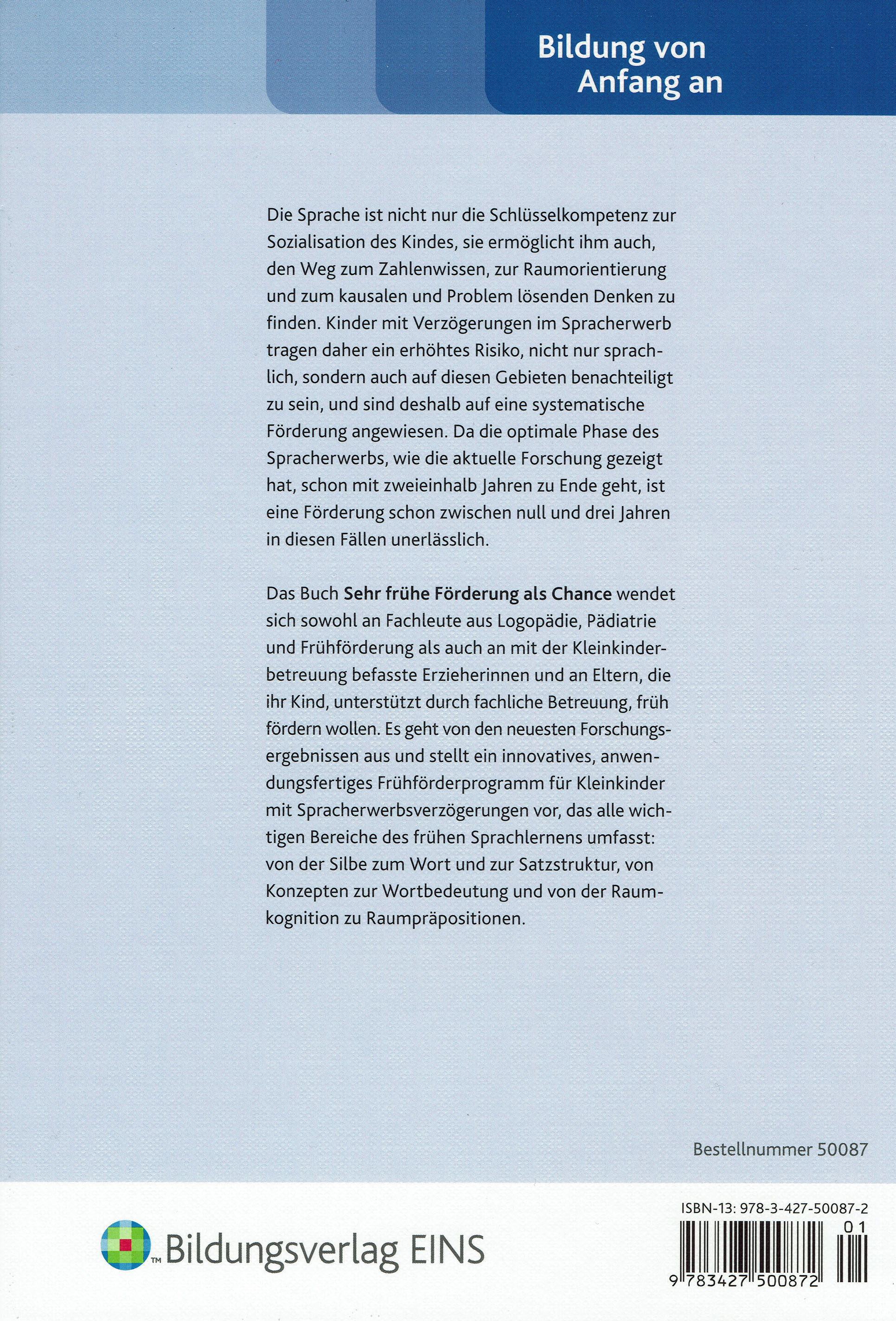 Kon-Lab Buch Sehr frühe Förderung als Chance, 0-10 Jahre