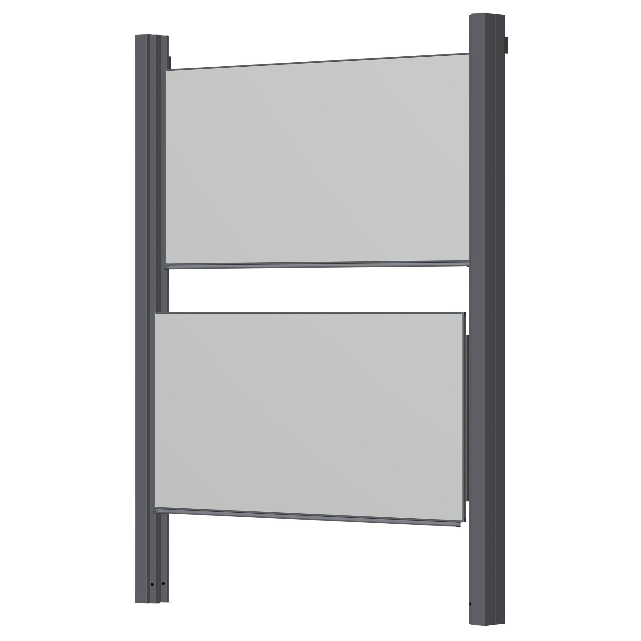 Pylonen-Doppeltafel, weiß, 300x120 cm