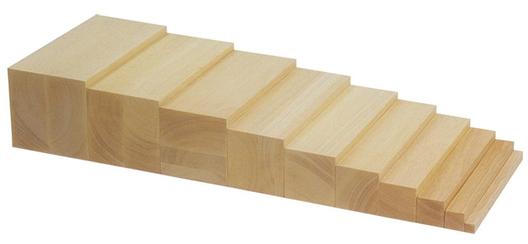 Treppe natur, Größenunterschiede, Gewicht und Dimensionen