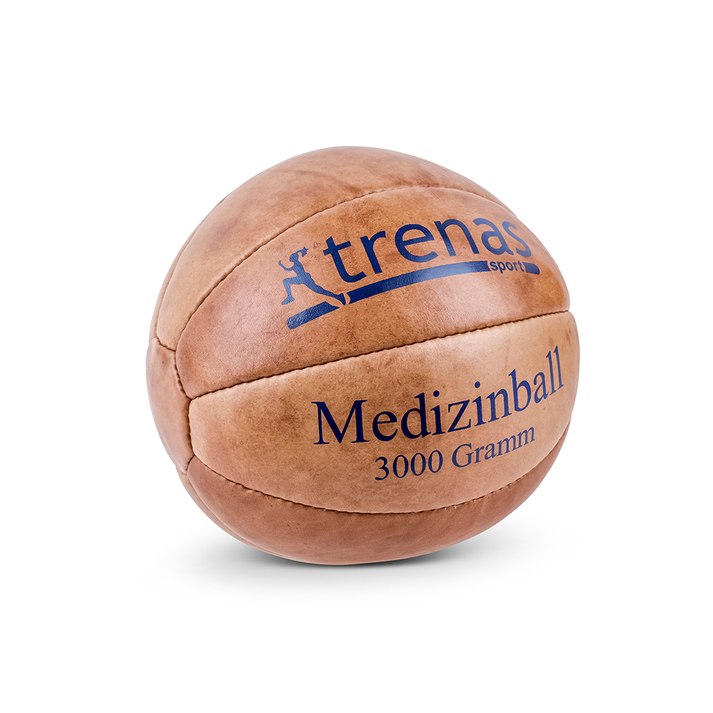 Medizinball aus Leder 3 kg