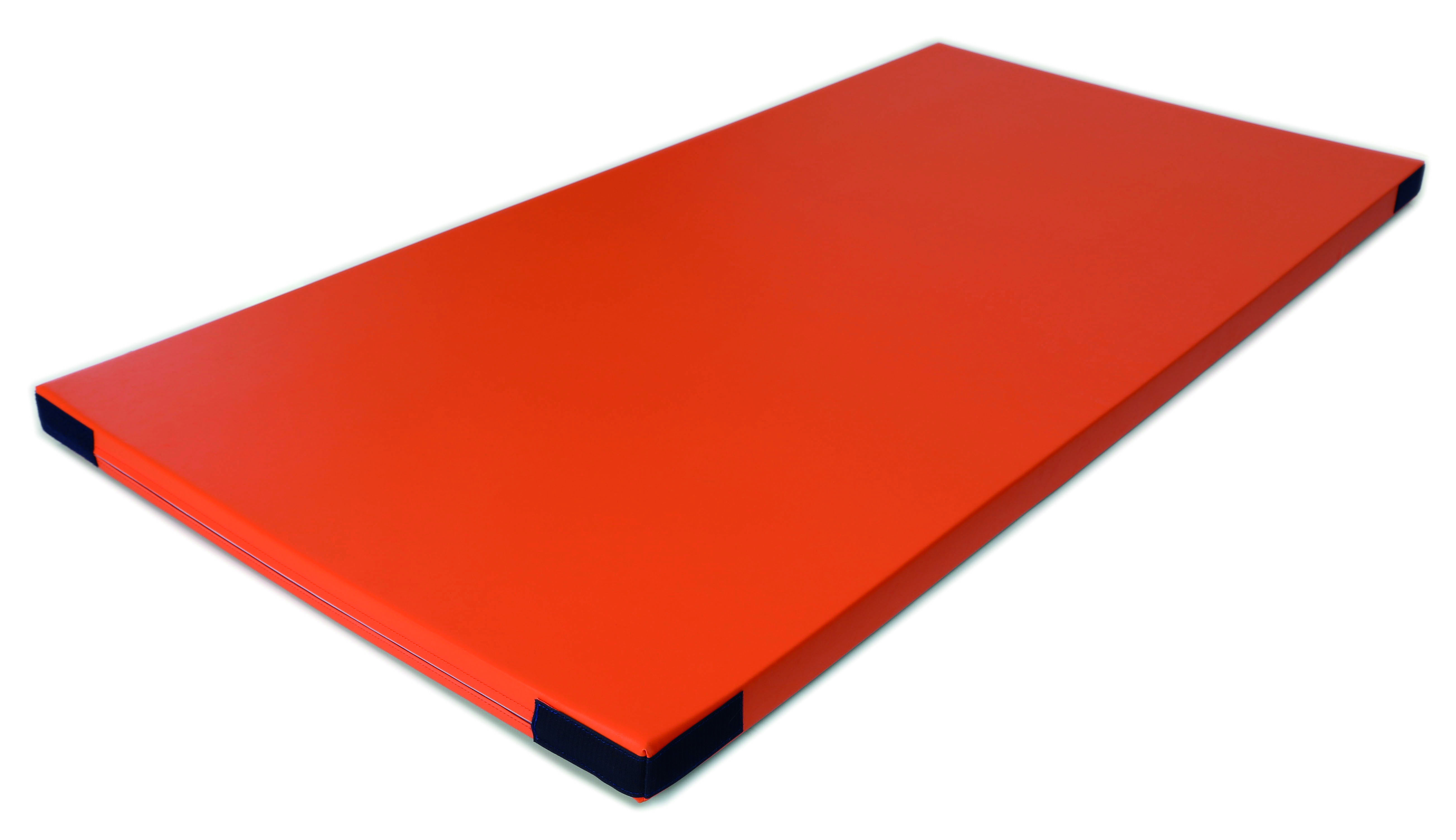Fallschutzmatte FSM 160/60, 100x100 cm orange mit Klettecken