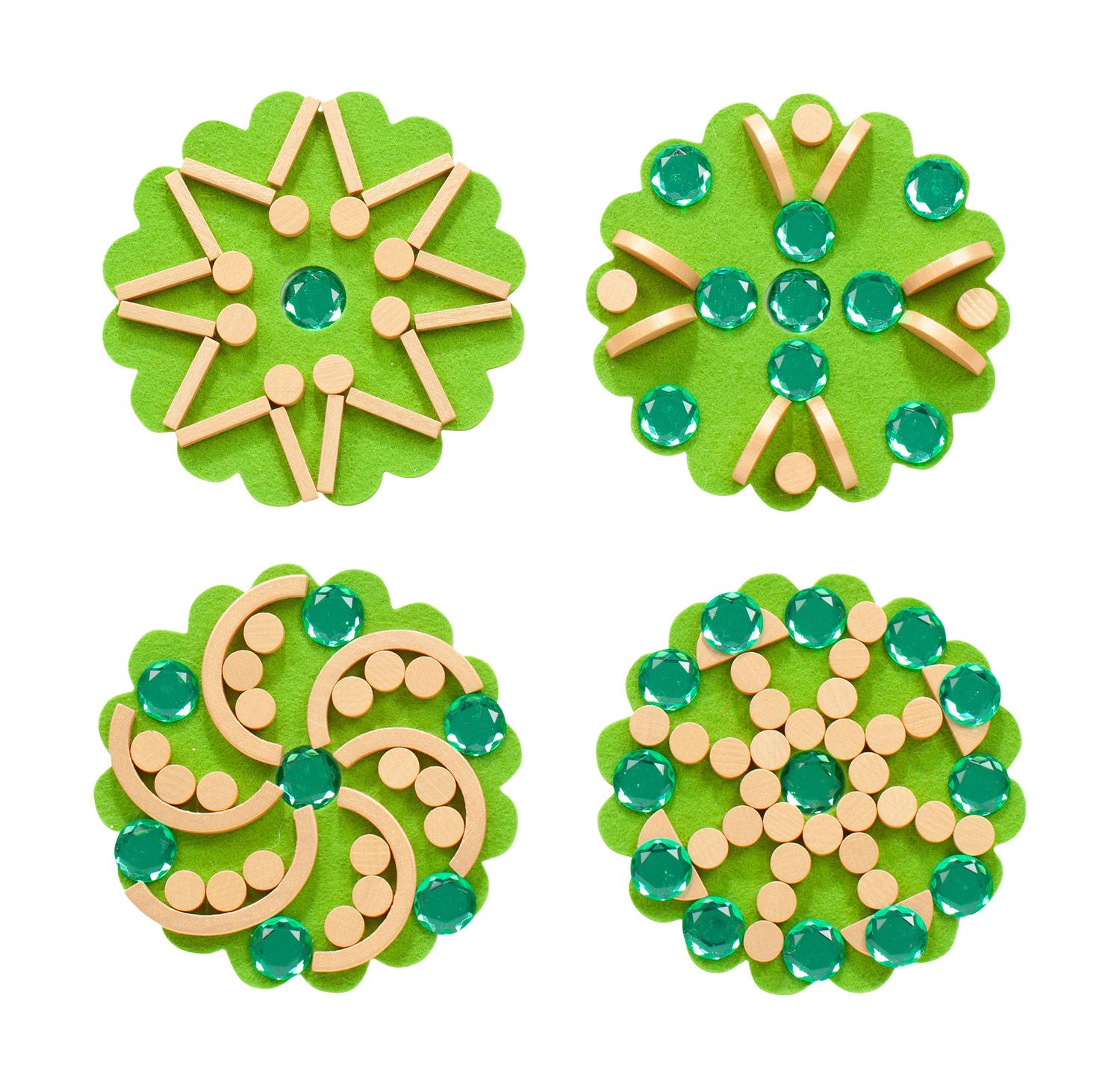 Kindergarten Schmuckstein Mandala, ab 3 Jahre