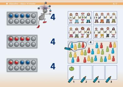 Arbeitsheft Abaco 10 tricolor, 4-7 Jahre