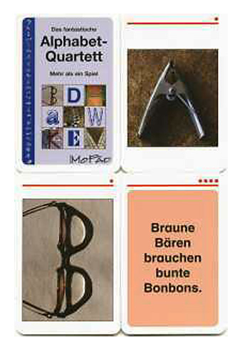 Das fantastische Alphabet-Quartett, Kartenspiel, 1.-2. Klasse