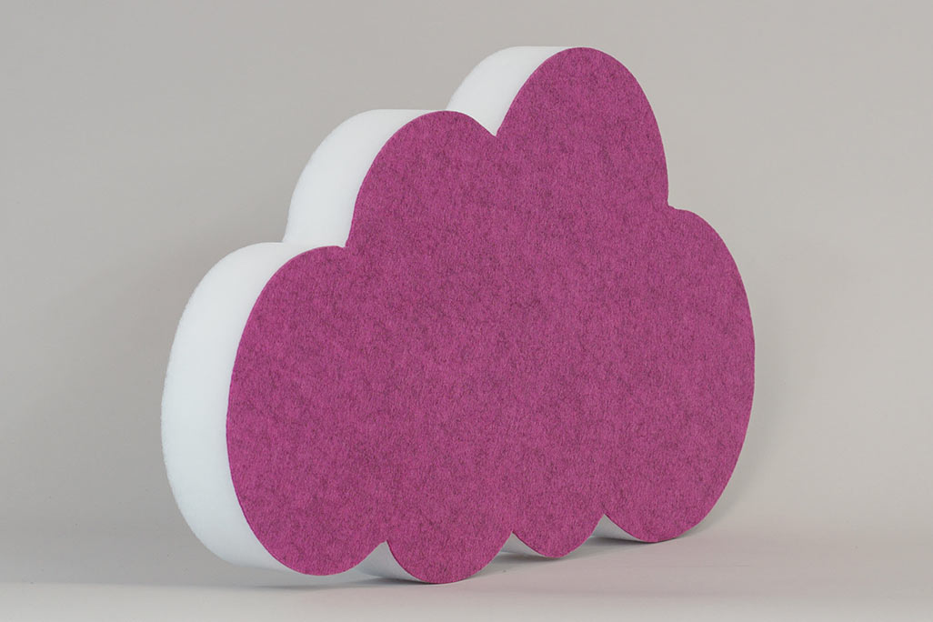 Schallschutz Akustikelement, Wolke Pink, soni ELEMENT cloud klein