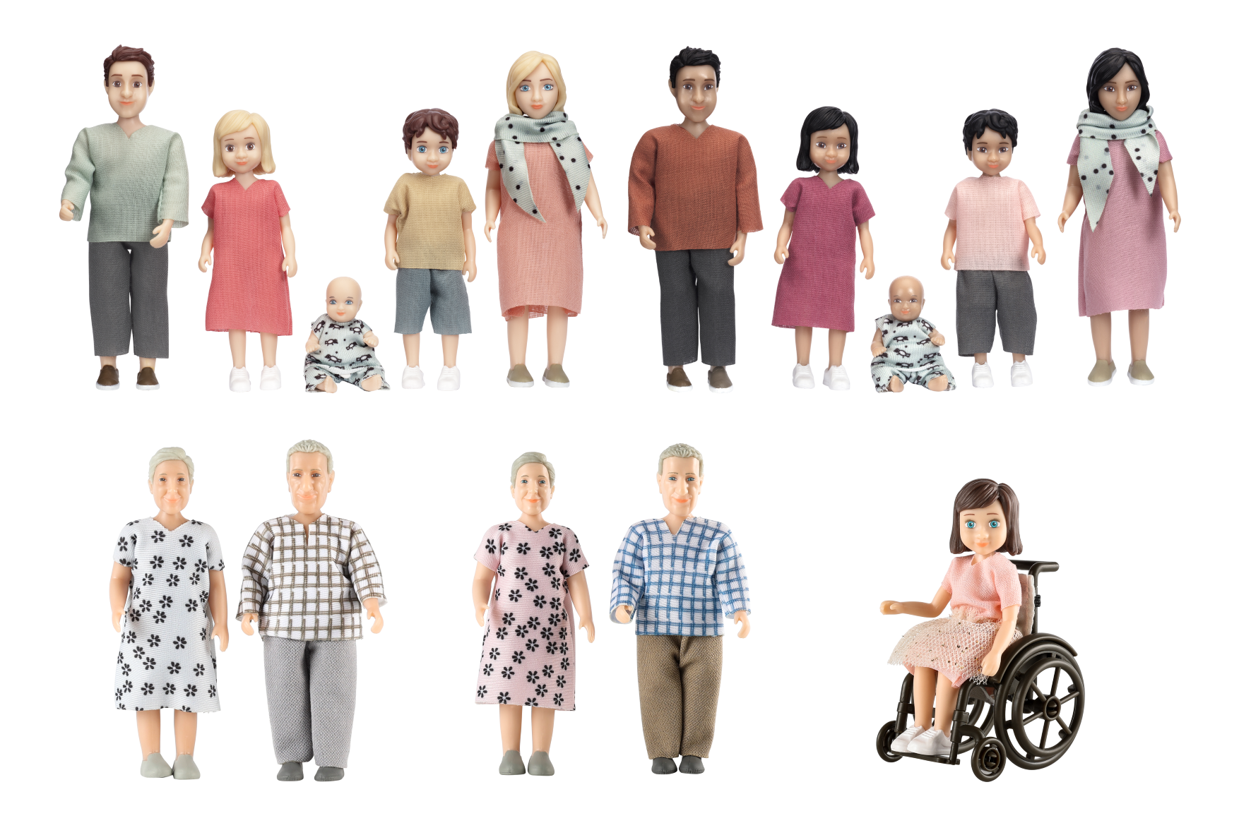 Lundby Kindergarten-Puppenset, 15 Teile
