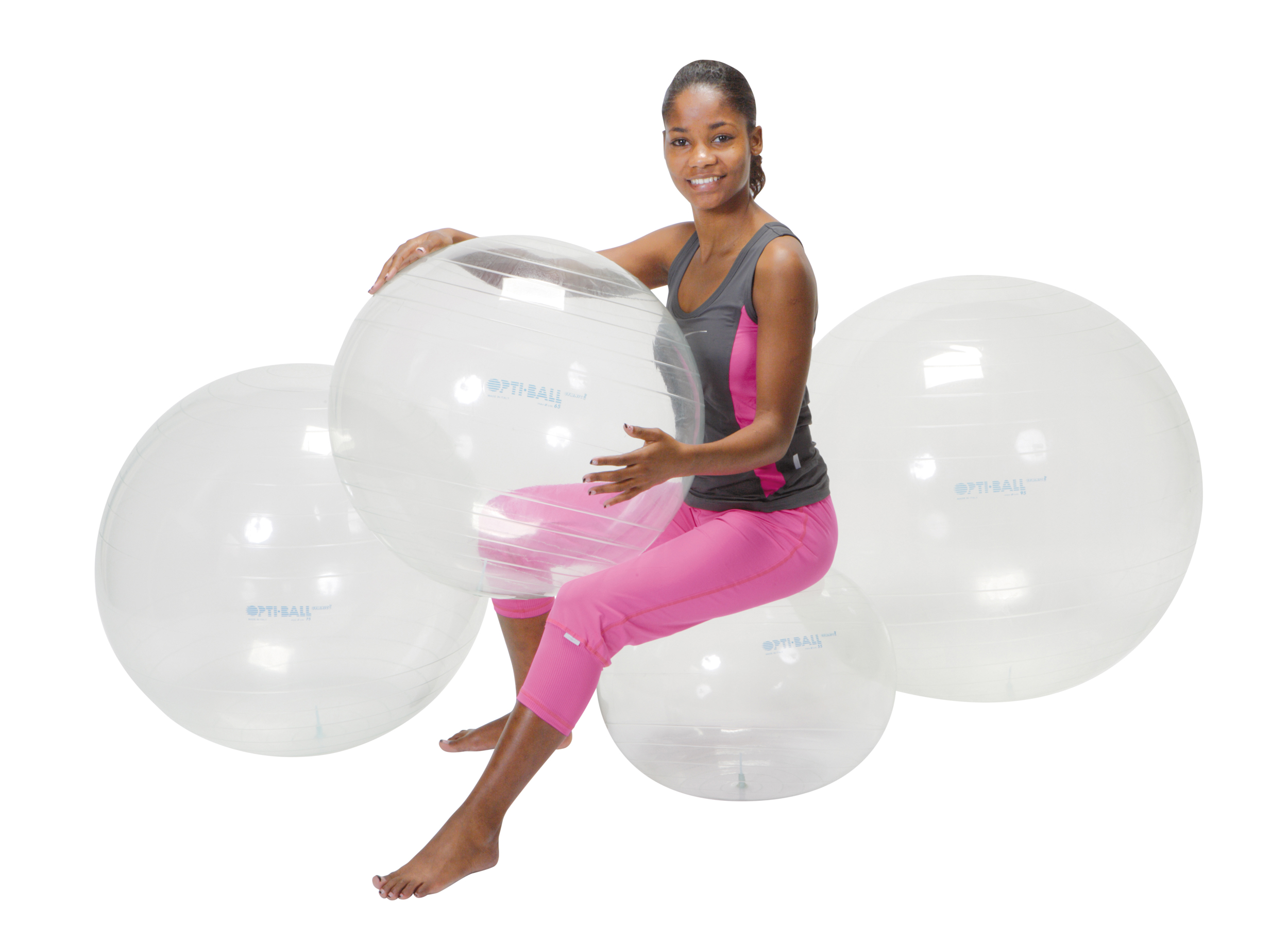 Gymnic Opti Ball 75 cm, transparent