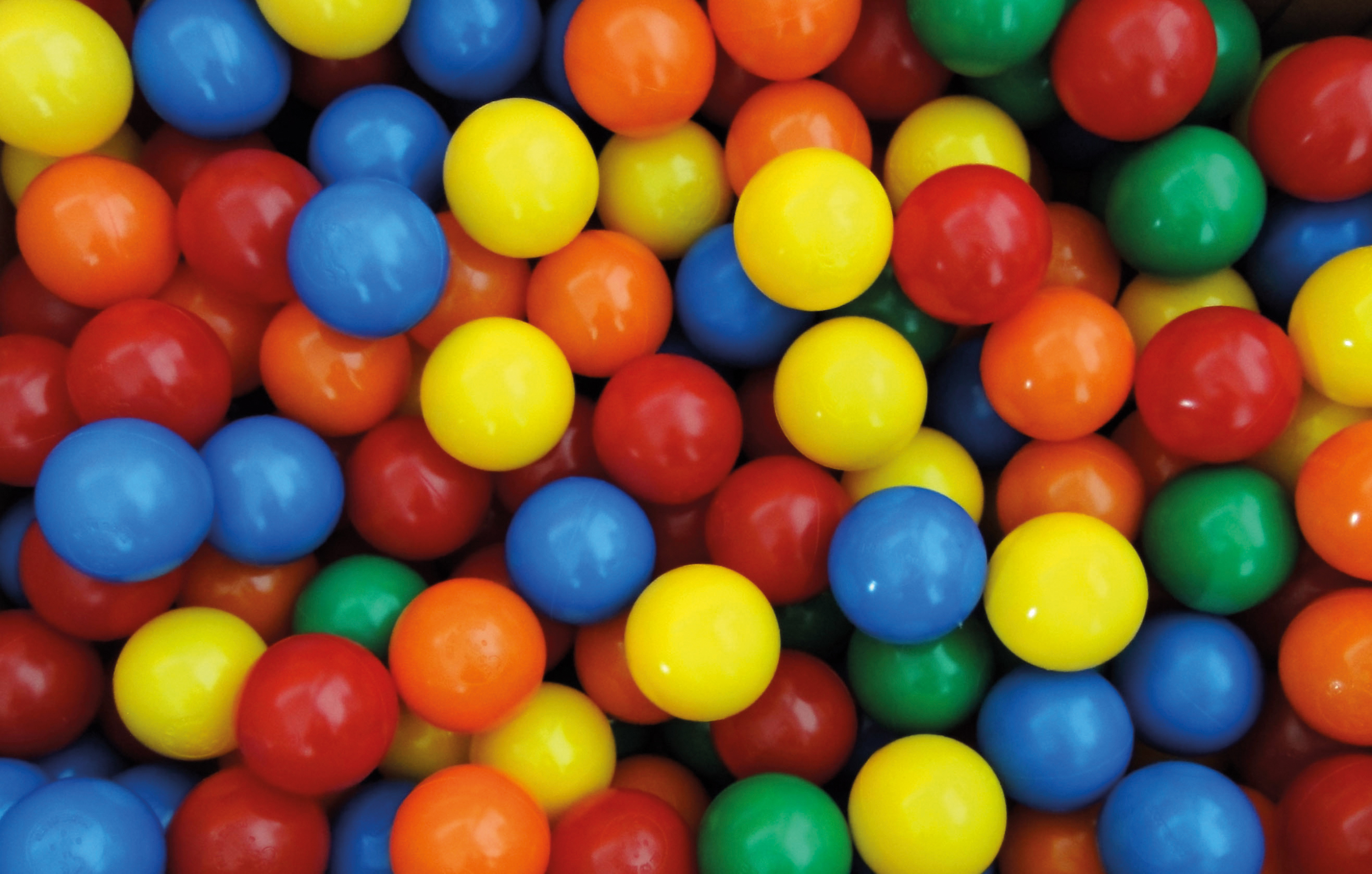 Spiel- und Ballkugeln 60mm, 500er Beutel, 6 Farben