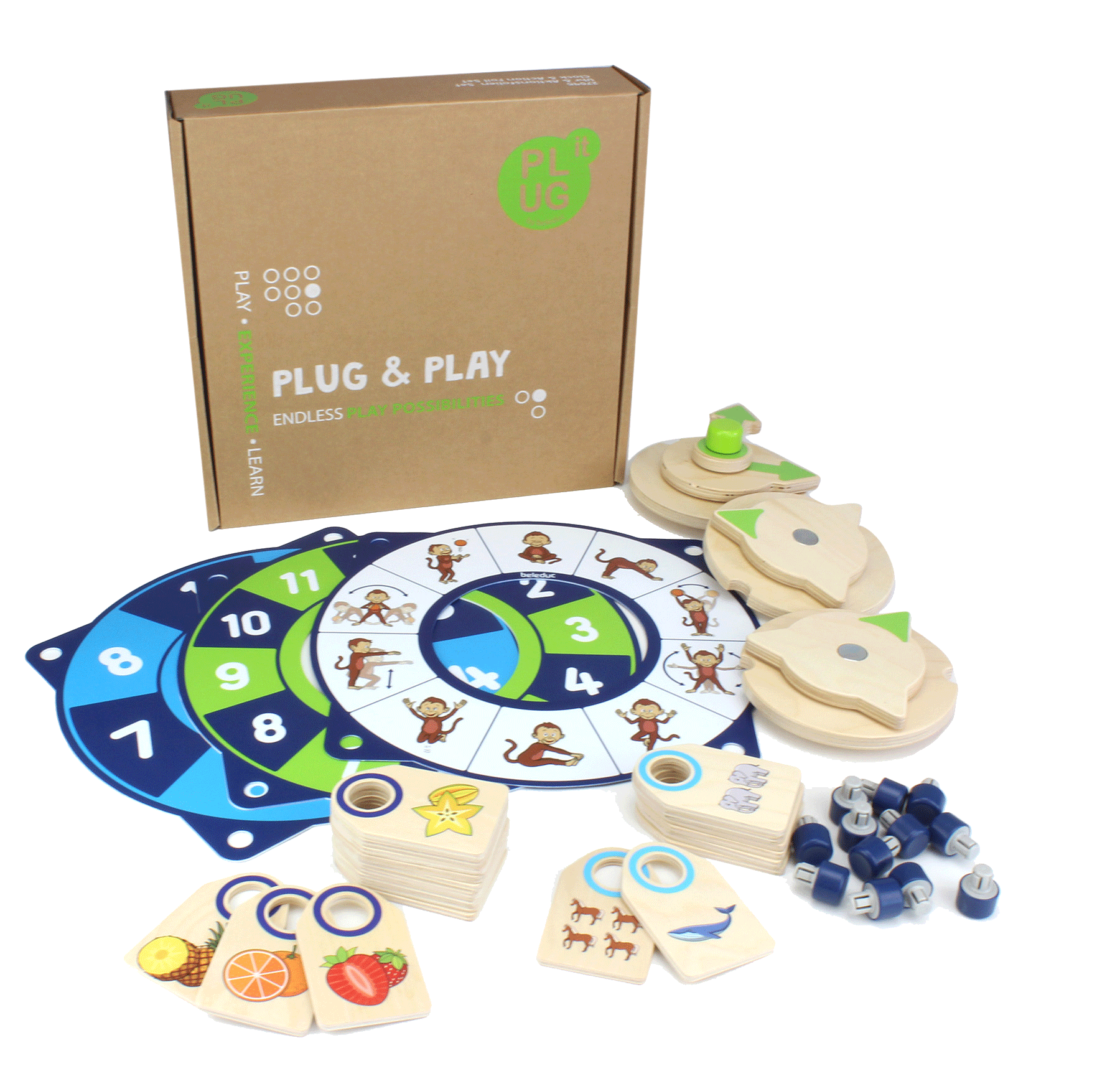 PLUG it Uhr & Aktionsfolien Set, ab 3 Jahren