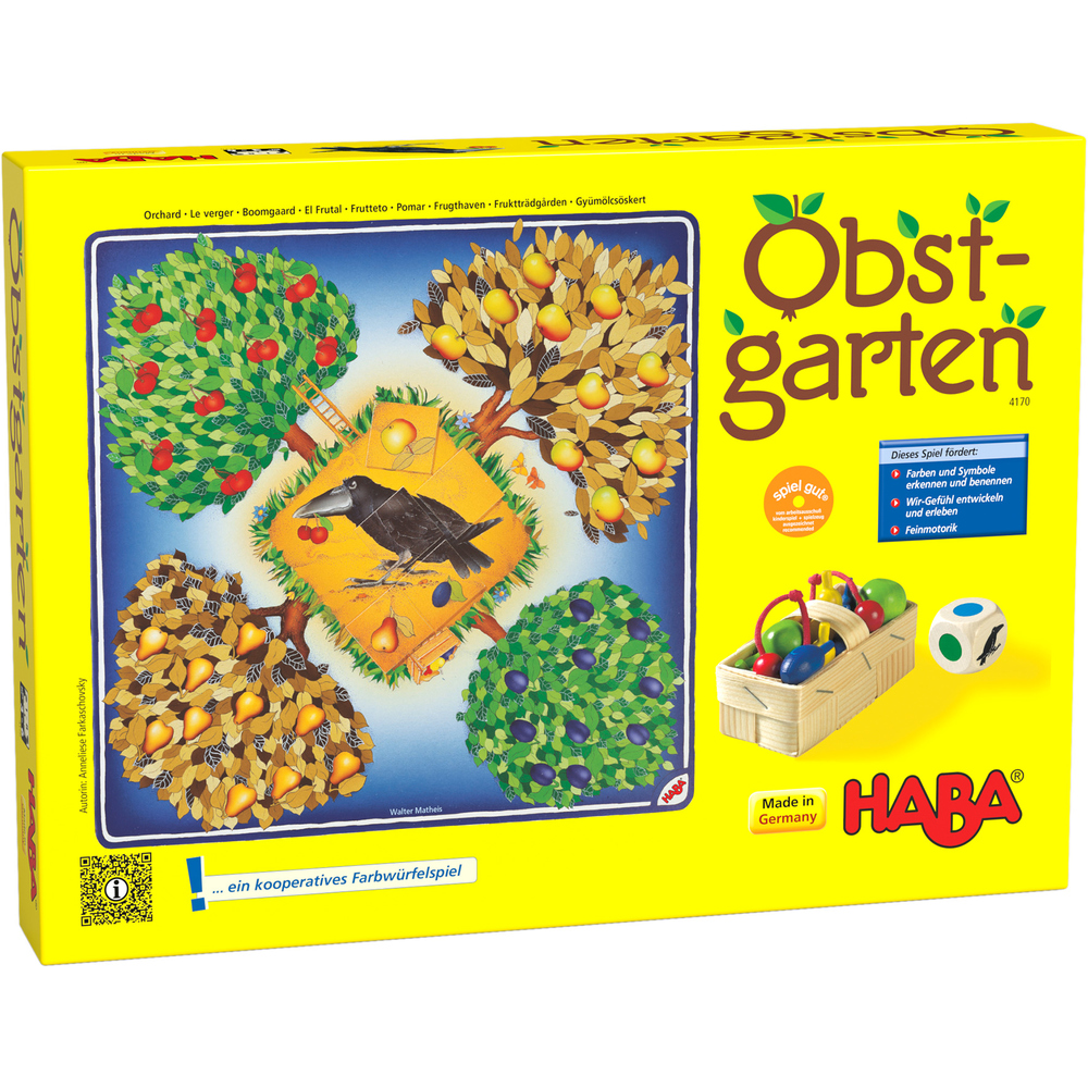 Obstgarten, Farbwürfelspiel, ab 3 Jahre