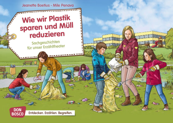 Kamishibai Bildkartenset - Wie wir Plastik sparen und Müll reduzieren, 4 bis 8 Jahre